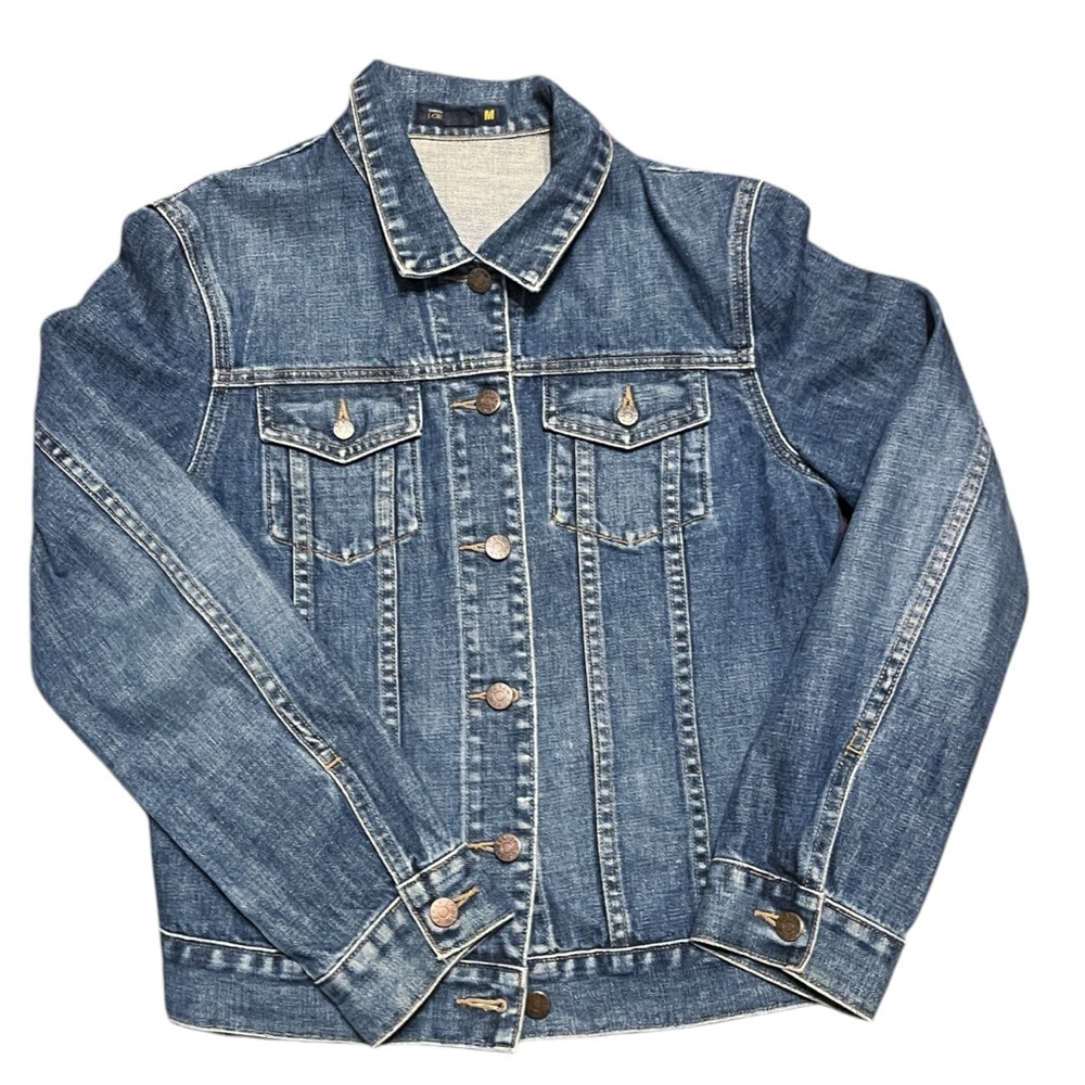 J. Crew Classic Denim Lightly Distressed‎ Jean Jacket